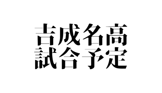 吉成名高の試合予定や対戦相手は？チケット購入方法や配信情報、試合結果についても紹介！