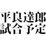 平良達郎 試合予定